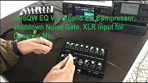 UR6QW EQ V.6 8-band EQ Compressor, shutdown Noise Gate, XLR input for Dynamic Mic.