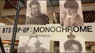 monochrome • in los angeles • bts pop–up • mncr