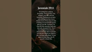 Thumbnail of Bible verses Jeremiah #jesus #love #thanksjesus #religiousprayer #quotes #god #godanswers