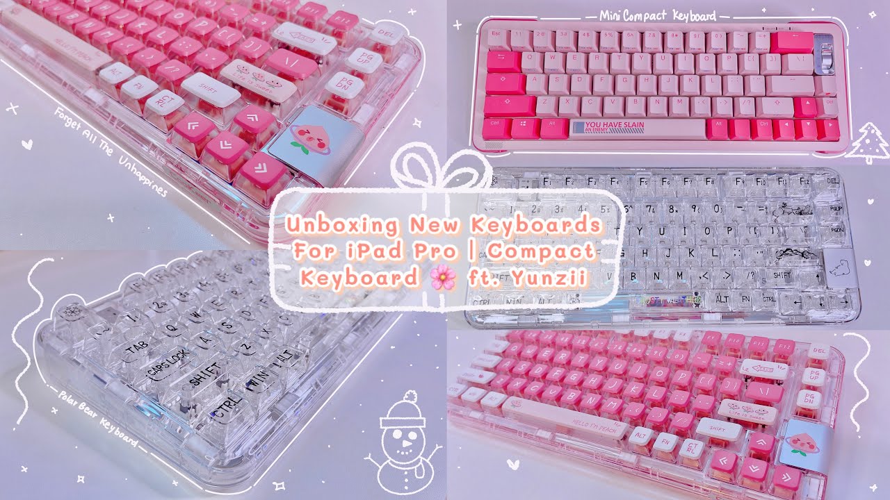Unboxing New Keyboards For My iPad Pro Ft Yunzii 💞💕 Kawaii Compact