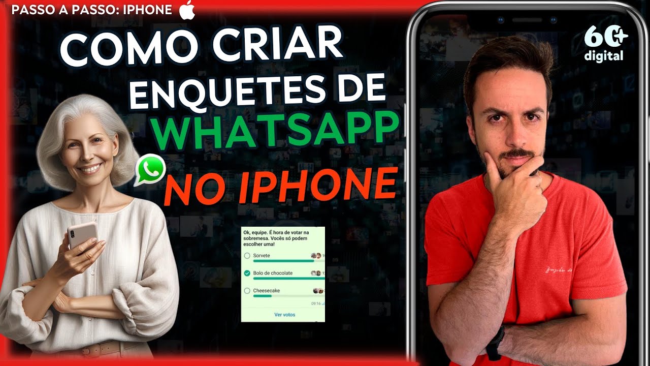 COMO CRIAR ENQUETES NO WHATSAPP PELO IPHONE - YouTube