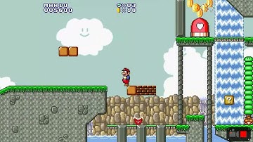 Super Mario Construct Custom Level: Ancient Falls By Pappyrus144Crew: