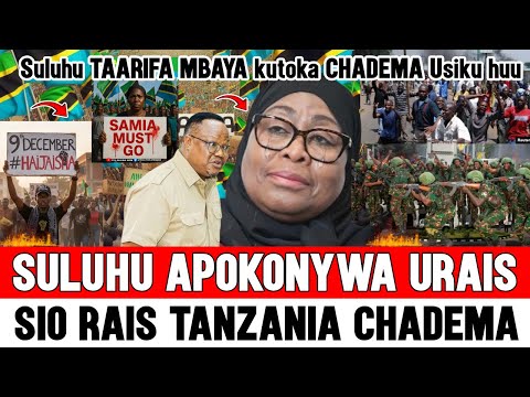 Samia Suluhu APOKONYWA URAIS Taarifa Mbaya CCM Yavuliwa Madaraka Na CHADEMA Barua Ya Kutatanisha