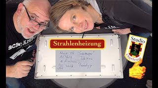 Strahlenheizung 12 V Prototyp neues Heizsystem Wohnwagen Wohnmobil