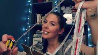 ASMR- Up Close Measuring (Writing Sounds, Inaudible, Counting)📏