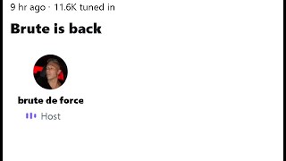 @brutedeforce Twitter Spaces - 04/16/2023 - Brute is back