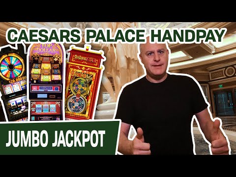 🎰 VEGAS JACKPOT HANDPAY at CAESARS PALACE! 🤑 Jin Long 888 + Wheel of Fortune + Double Top Dollar