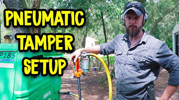 Rammed Earth Pneumatic Tamper - How to Setup A Pneumatic Tamper For Rammed Earth Building