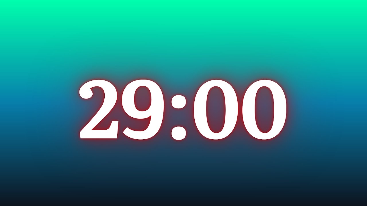 29 Minute Timer