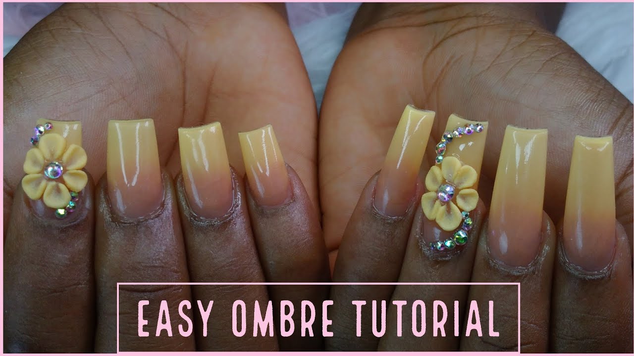 Easy ombre nail tutorial how much I charge for nails and why YouTube