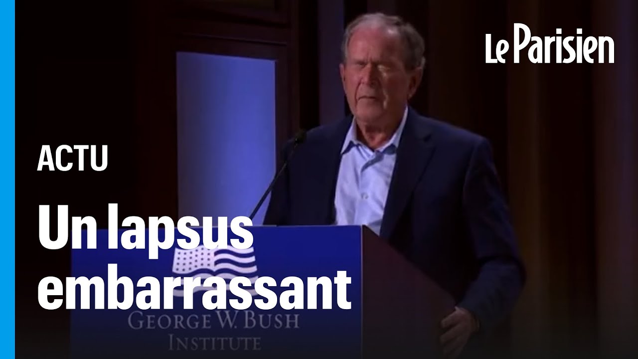 Le lapsus embarrassant de George W Bush qui dnonce linvasion de lIrakau lieu de lUkraine