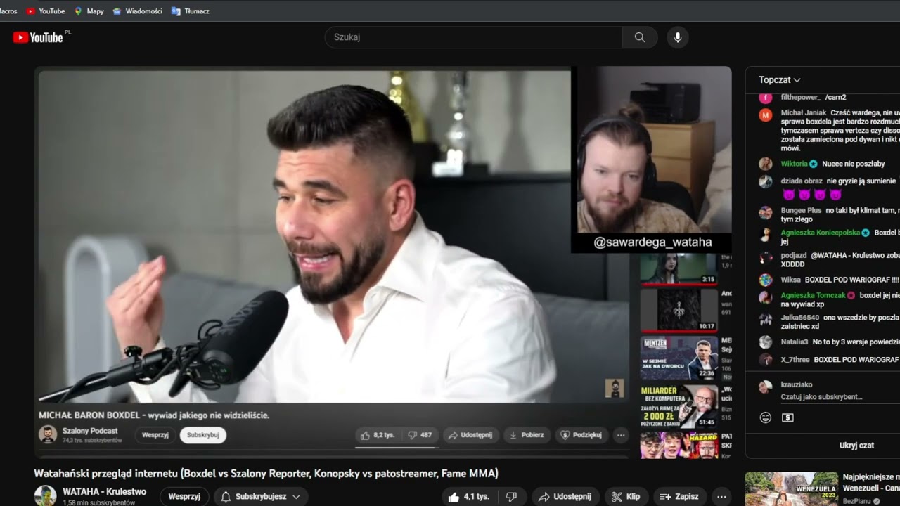 WARDEGA OGLADA FILM SZALONEGO REPORTERA O BOXDELU