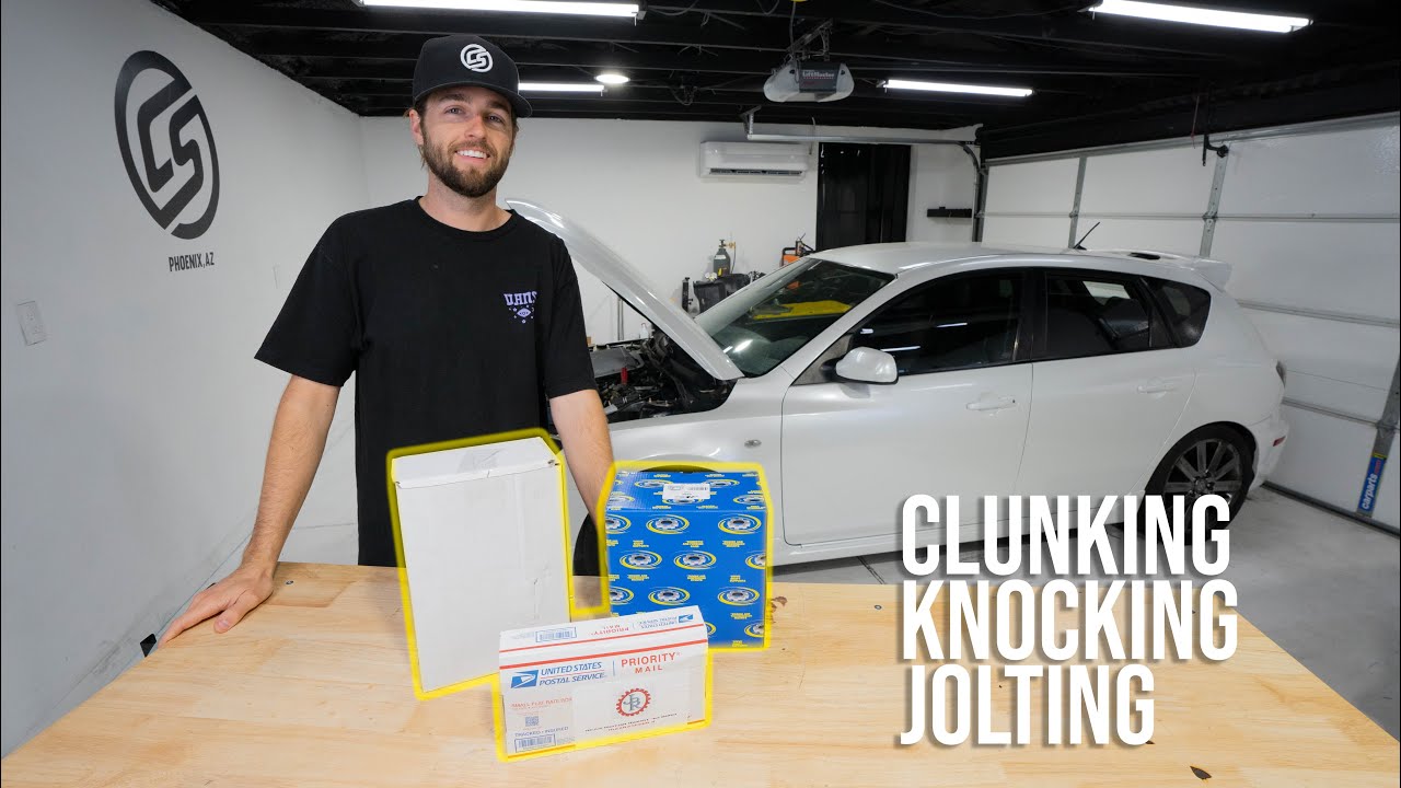 Building a Mazdaspeed3: Speed3 Motor & Transmission Mount Install - YouTube