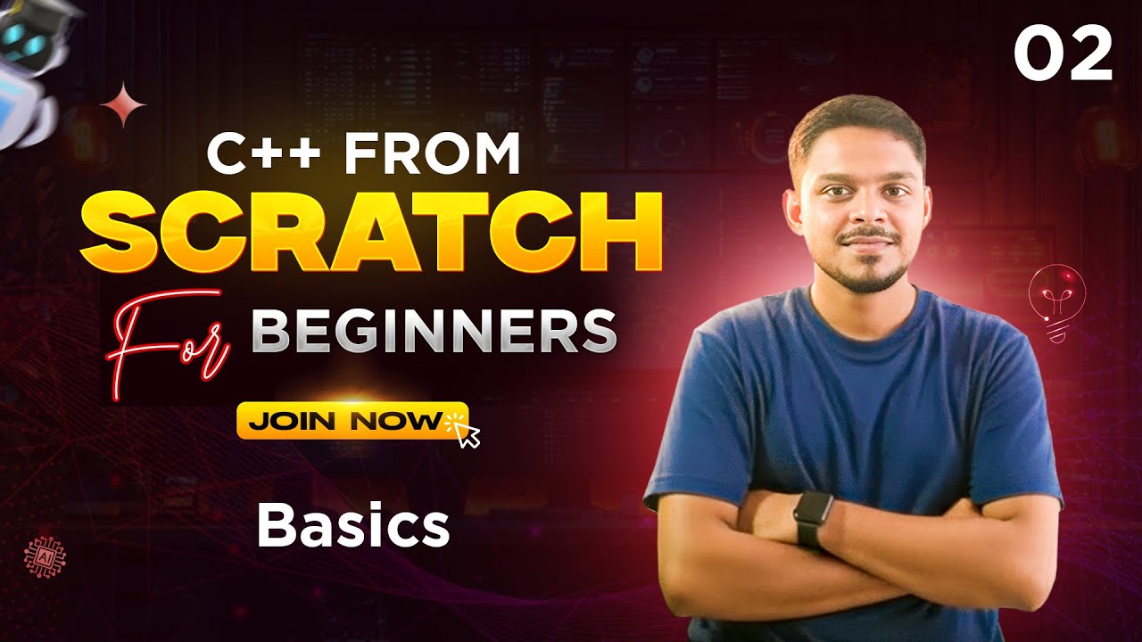 c++ from scratch for beginners | Basic | 02 - YouTube