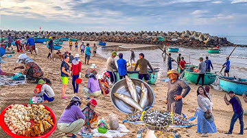 Xóm Chài Bên Bãi Đá Ông Địa Phan Thiết | Chợ Phan Thiết Toàn Món Ngon Giá Rẻ