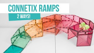 How to build CONNETIX Tiles Ramps  2 Ways!