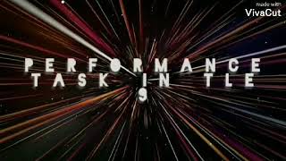 PERFORMANCE TASK IN TLE (HOUSEHOLD CLEANING)