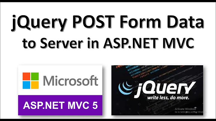 How to Post Data to Server Using Jquery  | ASP.NET MVC | C#