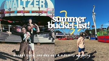 THE ZOO, SUMMER BUCKET LISTS + FAMILY WEDDING | happy days family vlog 🌼