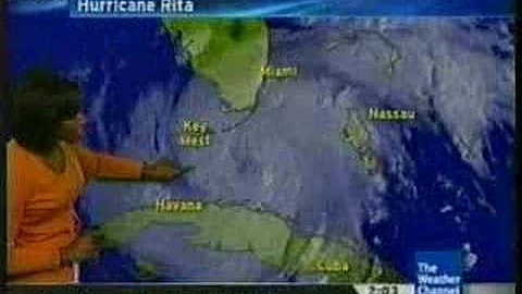 TWC Hurricane Rita coverage 2005: Clip 1