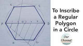 Inscribe a Regular Polygon in a given Circle | Engineering Drawing