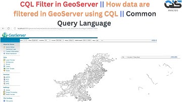 CQL Filter in GeoServer || How data are filtered in GeoServer using CQL || Common Query Language