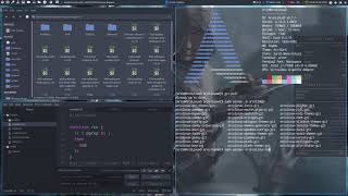 ArcoLinux : 416 update your system - pksyua - check /etc/skel - any desktop
