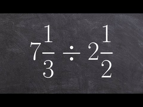 2つの混合数を分割する簡単な方法を学ぶ