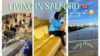 Living in Manchester Vlog : First week in United Kingdom  | #apartmentshopping