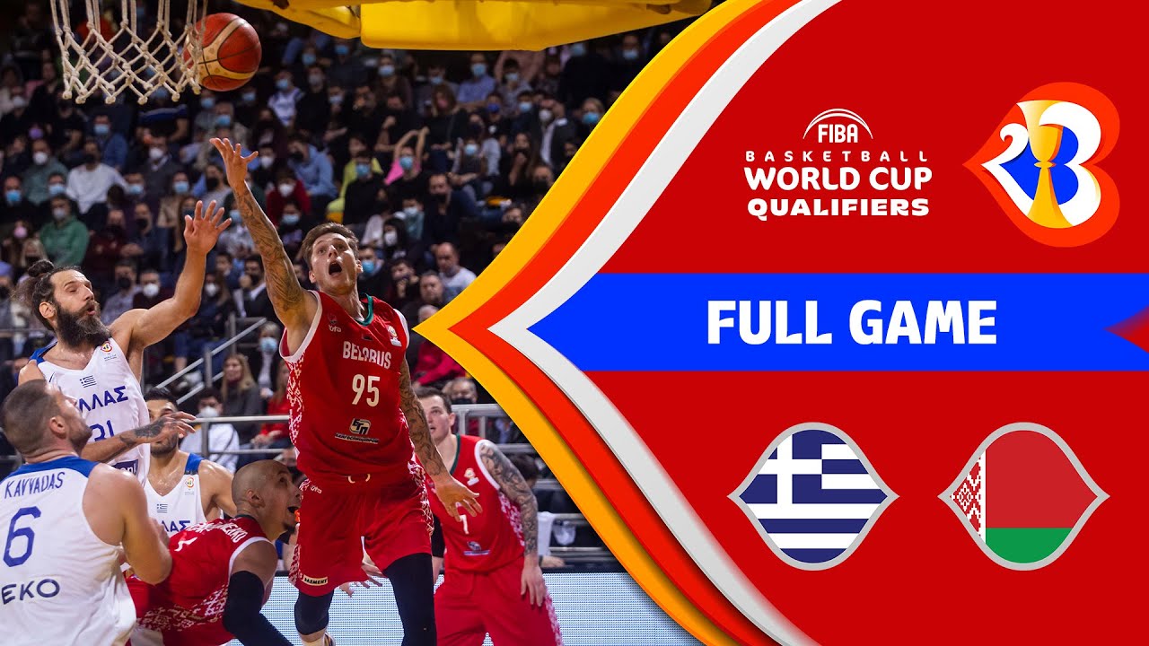 Greece v Belarus | Full Game - FIBA Basketball World Cup 2023 - European  Qualifiers - YouTube