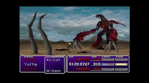 Yuffie solos Ruby Weapon with Auto Hits only