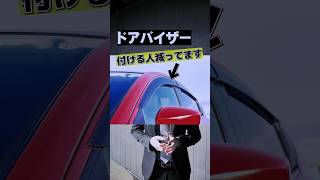ドアバイザーを付ける派？付けない派？#shorts