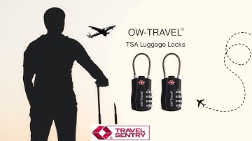 OW-Travel 4-Dial Combination TSA Cable Lock - Designed for the modern traveller