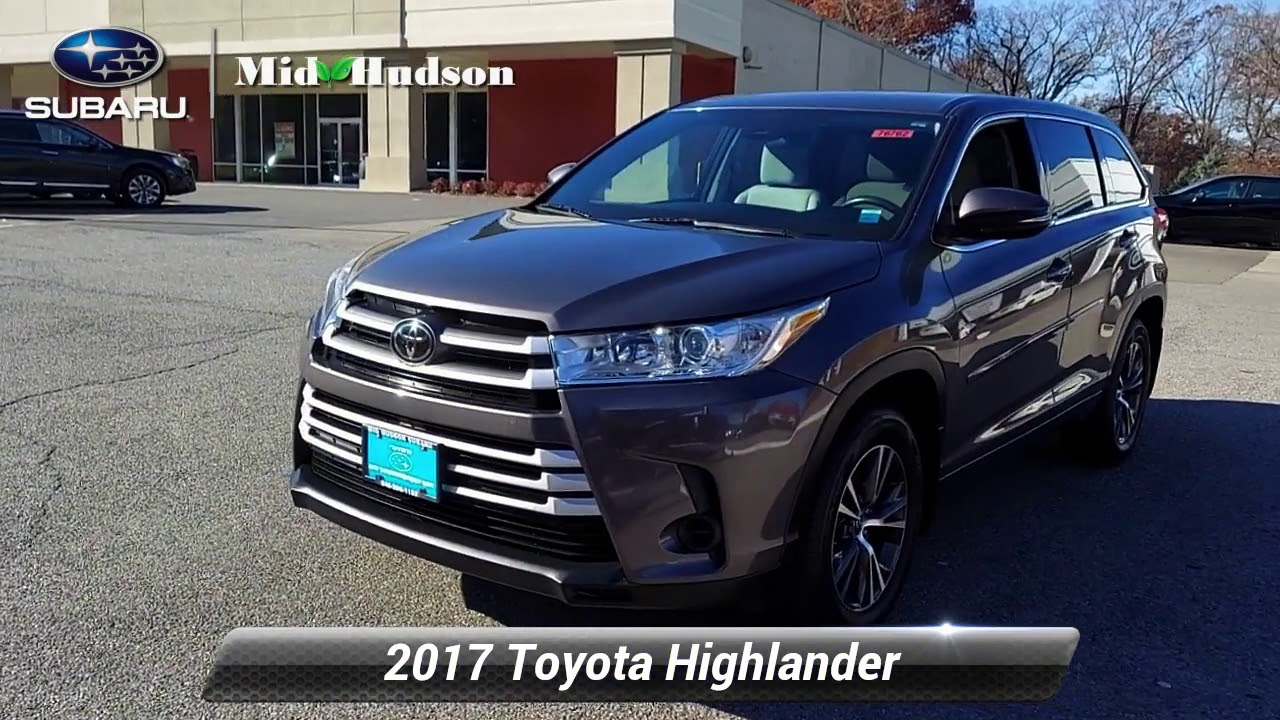 Used 2017 Toyota Highlander LE, Wappingers Falls, NY 76762 YouTube