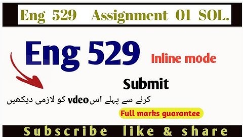 Eng529 assignment 1 solution with explanation 🔥#eng529 #rslearningzone/