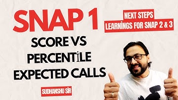 SNAP 24 Analysis | Score vs Percentile | Expected Calls | Next Steps | Sudhanshu sir | MBA Litmus