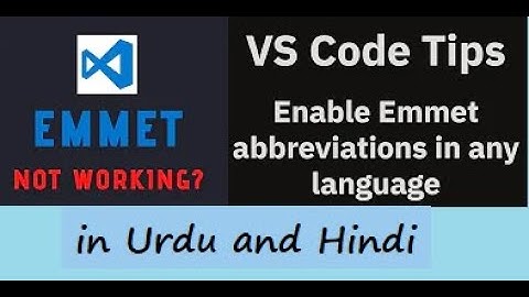 how to enable emmet abbreviations in visual studio code