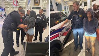 Woman accused in deadly hit-and-run in north Harris County arrested at airport