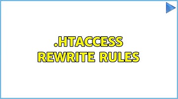 .htaccess rewrite rules