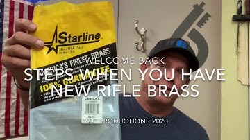 Steps when you have new rifle brass. Do you do this first?