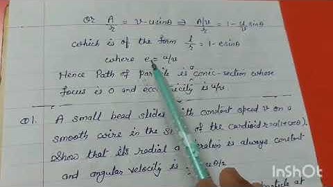Radial and Transverse Velocities and Acceleration (part - 2) - Dr. Neelmani Gupta