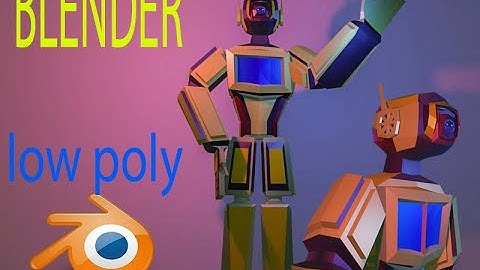 timelaps modeling blender 2.91| robot cyberpunk 2077 | low poly