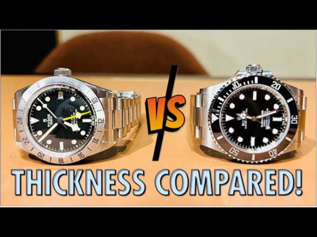 Egern Andragende Optimistisk Tudor Black Bay Pro vs Rolex Submariner THICKNESS COMPARED! - YouTube