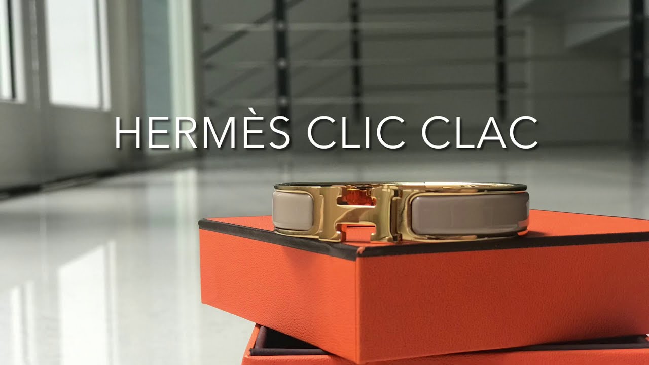 HERMES CLIC CLAC MARRON GLACE GHW - YouTube