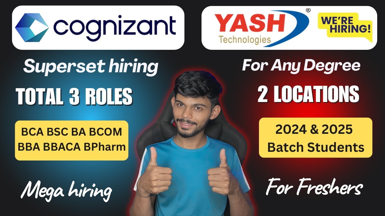 Cognizant Superset Hiring For 3 Roles | All Degrees | 2024 And 2025 ...