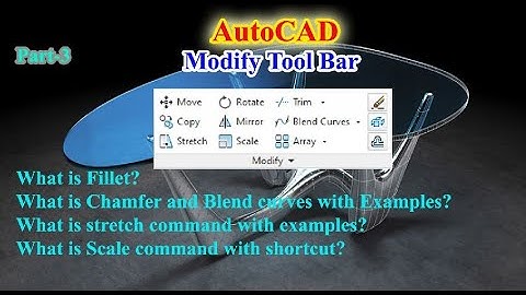 Explained Modify Tool Bar Part-3 With Examples || AutoCAD Tutorial for Beginners || Shahzad Drafter