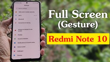 How to Enable Redmi Note 10 Full Screen Display | Redmi Note 10 Full Screen Display Settings