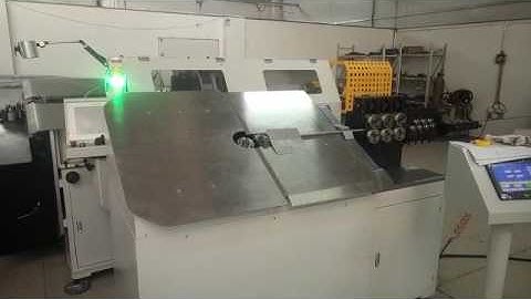 Bulgaria order NER2D-2 Model 2D CNC wire bending machine work for square