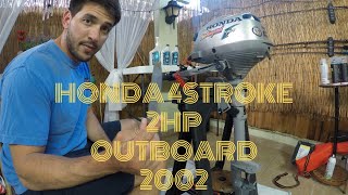2002 Honda 4Stroke 2HP outboard- Carb, Gear and Motor oil.