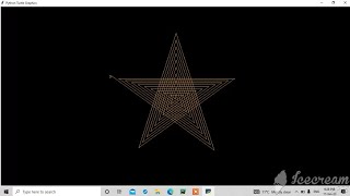 Star Design Using Python Turtle 🐢 || Graphics Design|| #python #turtle #pythonturtle #design